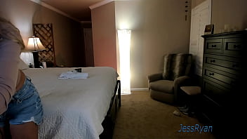 Camgirl jess ryan striptease and pussy play with big dildo