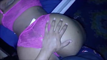 Big booty dark skin tatted girl wanted some dick so bad before she swallowed all my cum