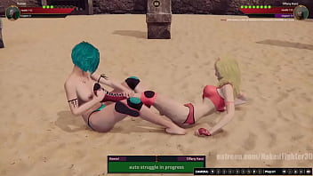 Remiel vs tiffany nf3d kinky female combat arena