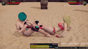 Remiel vs tiffany nf3d kinky female combat arena