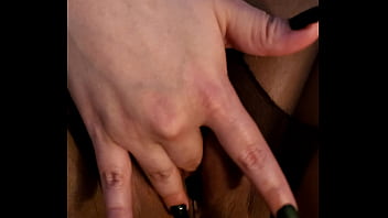 Rubbing wet clit