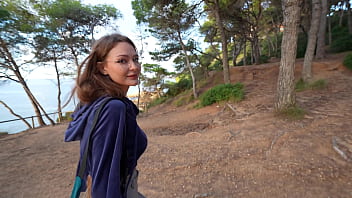 I Can’t Wait Until Home I Want You To Fuck Me Right Here Risky Public Sex In Woods thumbnail