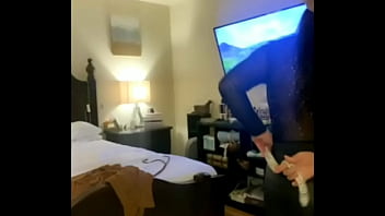 Busty big breasted mature in a braless boobs visible