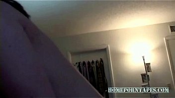 Babe with glasses makes a homemade video