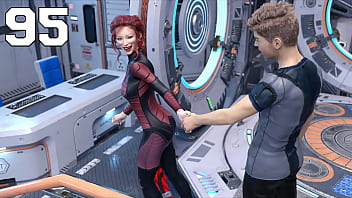 Stranded in space #95 holding hands with asian scientist milf