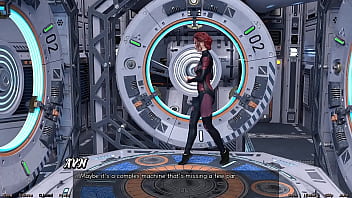 Stranded in space #95 holding hands with asian scientist milf