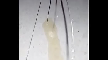 Nude penis piss in rock