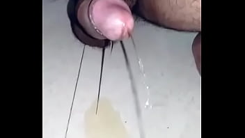 Nude penis piss in rock