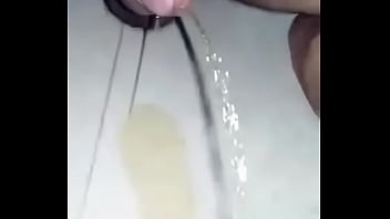 Nude penis piss in rock