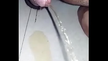 Nude penis piss in rock