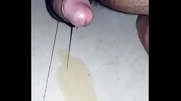 Nude penis piss in rock