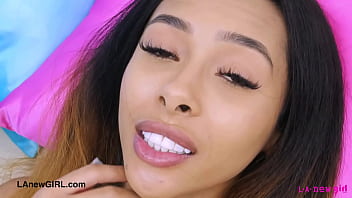 Alluring brunette model naked close up