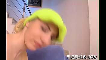 Charming woman claire caresses twat