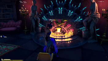 Step sister mamando gostoso na lareira