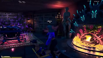 Step sister mamando gostoso na lareira