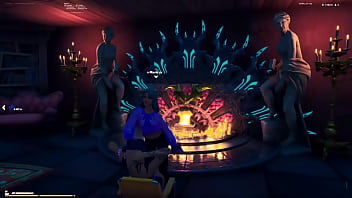 Step sister mamando gostoso na lareira