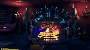 Step sister mamando gostoso na lareira