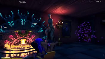 Step sister mamando gostoso na lareira