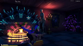 Step sister mamando gostoso na lareira