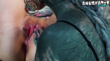 Inexperienced tattooed hippie babe gets her first anal lesson from a kinky alt pornstar