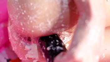 Dirty messy creampie & pee