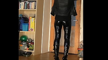 Leggings black latex Leggings black latex