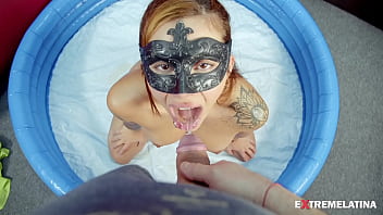 Amazing beautiful latina piss swallow n shower scene