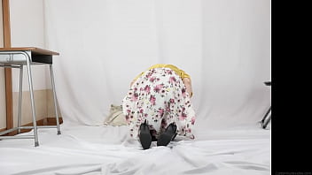 Amateur slightly soiled underwear photo session