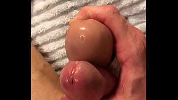 Leaking Cock Frottage While Riding Dildo thumbnail