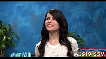 Yummy girl licks huge ramrod