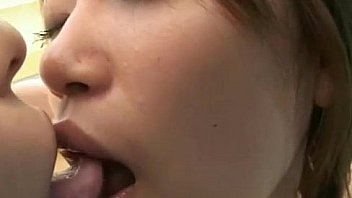 Asian Girl In Bikini Getting Her Tits Rubbed While Kissing On The Couch thumbnail