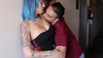 Lustful elf with small tits and wet pussy in amateur sex