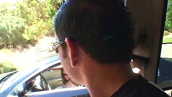 April blossom takes her boyfriend's huge cock in her cunt