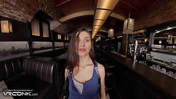 Vr skinny babe with shaved pussy sucks and rides a huge cock in resident evil cosplay porn