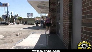 Gloryhole secrets ebony sucking off strangers pov 5