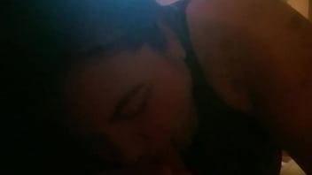 Fattie slobbing on dick