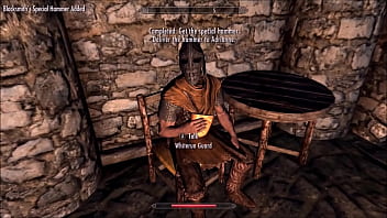 Extremley busty brunette rides a muscular man's cock in a fantasy realm