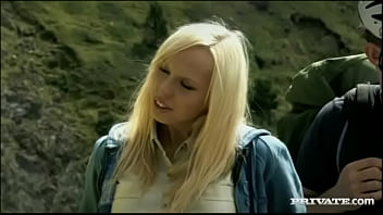 Diana gold is outdoors giving handjobs and taking a cock up her ass