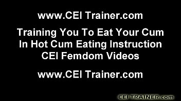 Cei cum eating instructions jerk off instructions
