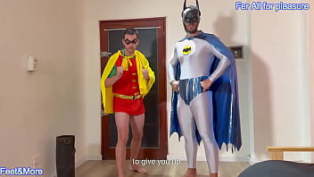 Batman and robin arent caped crusaders they are obedient mindless get pleasure and enjoy this hot video Batman and robin arent caped crusaders they are obedient mindless get pleasure and enjoy this hot video