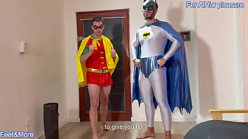 Batman and robin arent caped crusaders they are obedient mindless get pleasure and enjoy this hot video