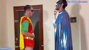 Batman and robin arent caped crusaders they are obedient mindless get pleasure and enjoy this hot video