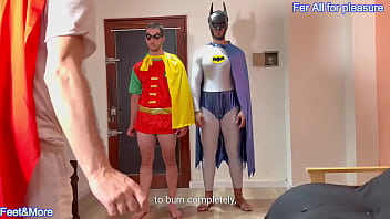 Batman and robin arent caped crusaders they are obedient mindless get pleasure and enjoy this hot video