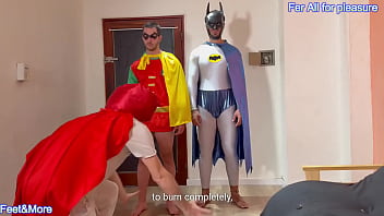 Batman and robin arent caped crusaders they are obedient mindless get pleasure and enjoy this hot video