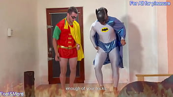 Batman and robin arent caped crusaders they are obedient mindless get pleasure and enjoy this hot video