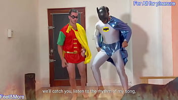 Batman and robin arent caped crusaders they are obedient mindless get pleasure and enjoy this hot video