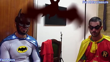 Batman and robin arent caped crusaders they are obedient mindless get pleasure and enjoy this hot video