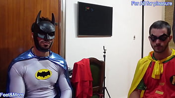 Batman and robin arent caped crusaders they are obedient mindless get pleasure and enjoy this hot video