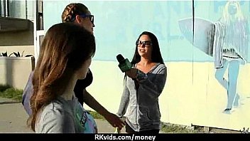 Tight teen fucks a man in front of the camera for cash 26