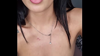 Black dress lingerie and pink dildo having many orgasm claudia bavel